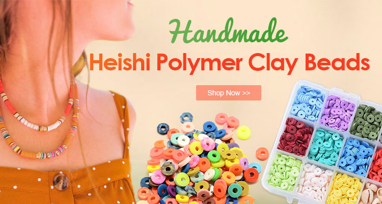 Handmade Heishi Polymer Clay Beads