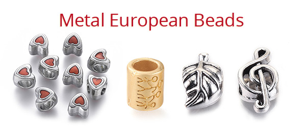 Metal European Beads