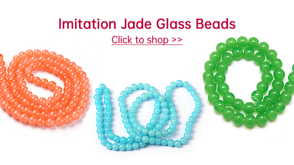 Imitation Jade Glass Beads